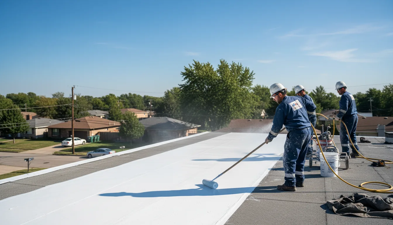 Commercial roof coating in Energy, IL near me